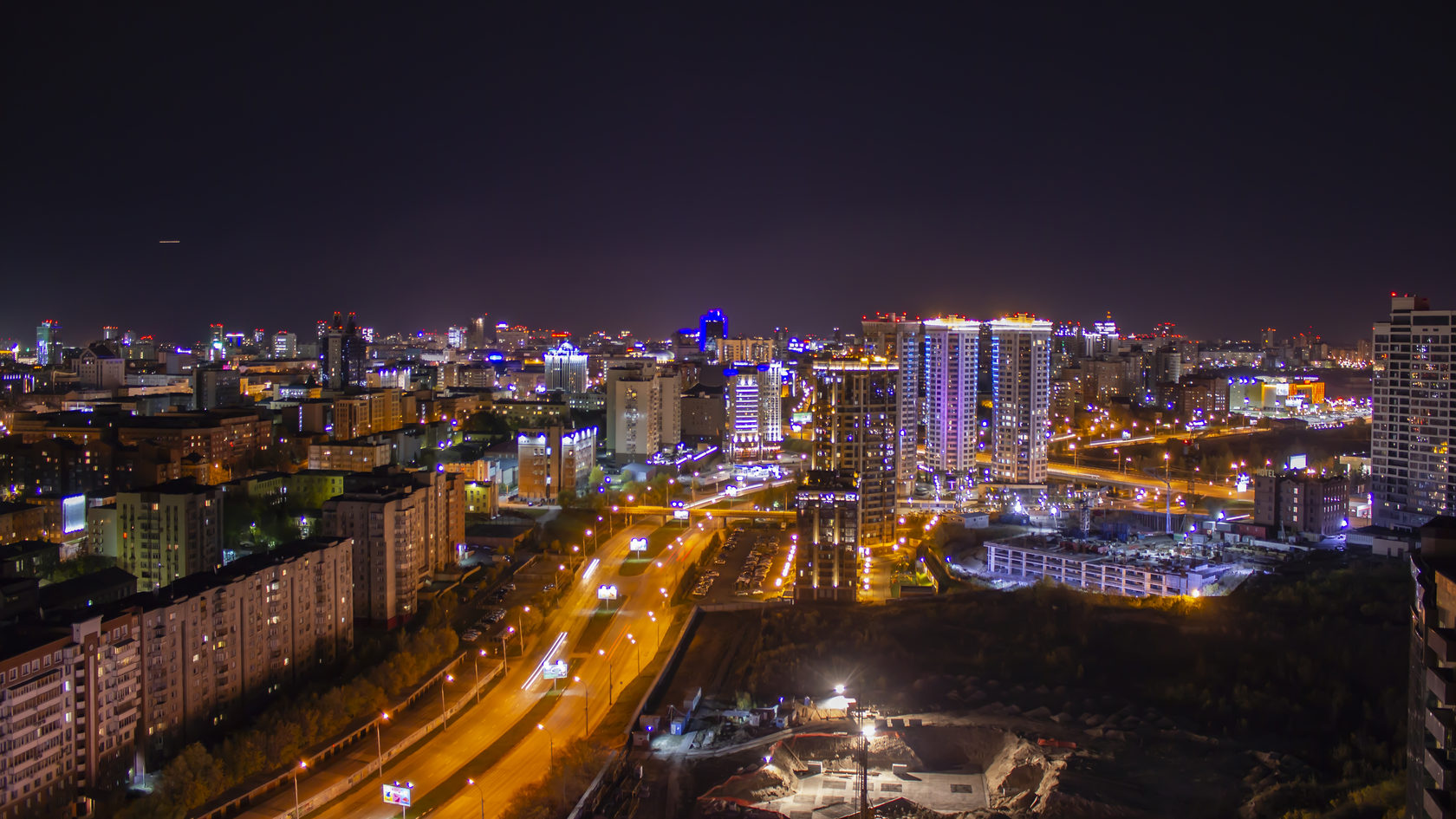 Новосибирск Сити ночью